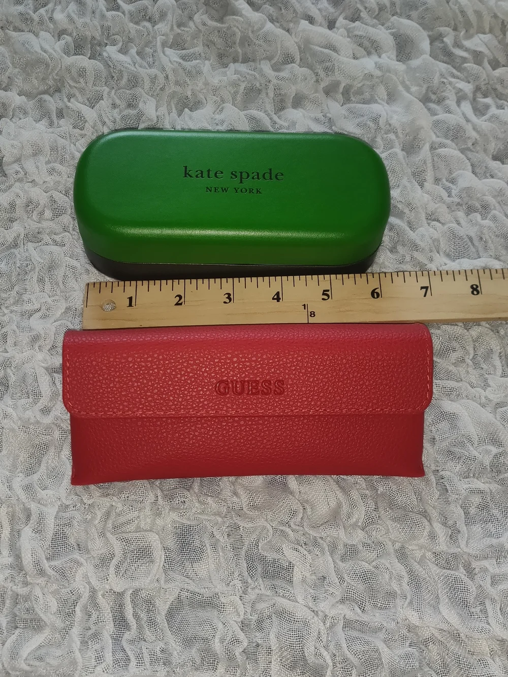 Kate Spade Glasses Case Bright Green With Branded Cleaning Cloth